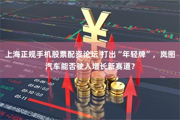 上海正规手机股票配资论坛 打出“年轻牌”，岚图汽车能否驶入增长新赛道？